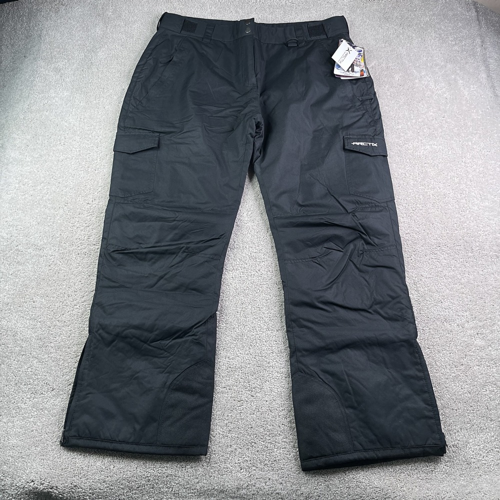 NEW Arctix Snowsport Pants Women XL Black Cargo Insulated Ski Snowboard Winter
